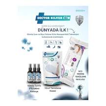 Doctor Silver Ion Gümüş İyonlu Kolonya 3 x 100 ML + Vücut Temizleme Kesesi + Perine Islak Mendili 50'li
