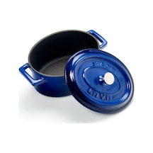 Tr Metal Oval Mini Tencere, Mavi Diğer