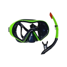 Star Diving Dalış Maskesi Ve Snorkel Yetişkin - 51712-yeşil Çok Renkli