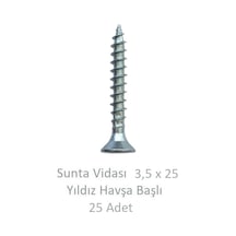 Sunta Vidası, 3,5 X 25 Mm, 25 Adet, Yhb Vida 3,5 x 25