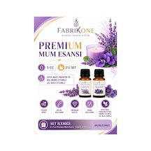Premium Mum Esansı 5 Cc 2'li Set - Lavanta, Menekşe - Soya Wax, Parafin, Jel Wax Ve Bal Mumu Uyumlu Bkfab2lvme5 Karışık