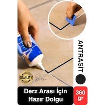 Premium Fayans Arası Antrasit Hazır Derz Dolgu Gaga Uç Tüp Mermer Mutfak Banyo Zemin Duvar Onarıcı