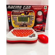 Cango Racing Cars Eğitici Oyuncak Bilgisayar Oyuncak Laptop Türkçe Ingilizce 100 Fonksiyonlu
