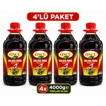Öncü Nar Aromalı Salata Sosu 4 Lü Paket 4 X 4000 G Toplam 16 Kg