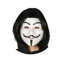 Büro Ev Ofis Gösteri Kostümü İçin For Vandetta Maske Takam Peruk Seti Standart