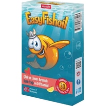 Easyfishoil Çocuk 30 Çiğneme Form Çilek Ve Limon Aromalı