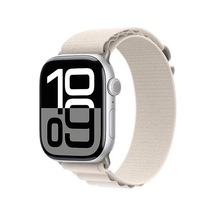Watch 10 42mm Uyumlu Ardx Krd-74 Hasır Kordon-beyaz