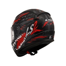 Ls2 Rapıd 2 Kaıju Mat Siyah-kırmızı Fullface Motosiklet Kaskı Gold Camlı Sıyah-Kırmızı