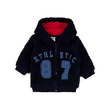 Civil Baby Kuzu Athletic Nakışlı 6-18 Ay Hırka - Lacivert 9-12 Ay Koyu Lacivert