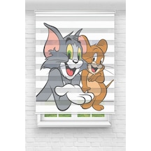 Perdeoutlet38 Baskılı Renkli Jery Dijital Baskılı Zebra Perde-cocuk Odası-stor Perde Model:pz-233 Çok Renkli