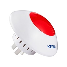 Gajeena Keruı 433mhz Kablosuz Alarm Siren Ve Flaşör, Kablosuz Dedektör Bağlantılı, Kr-j009 Model, Kırmızı Işık Ve Sesli Uyarı Sistemi