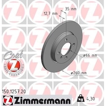 Zımmermann Fren Diski On Bmw E30 Abs Sız Zımmermann 150.1257.20 34111154747 34116752434