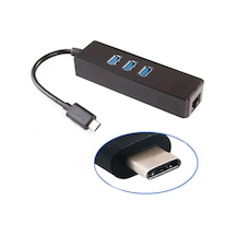 USB Type-C to USB 3.0 Gigabit 1000 Mbps Çoklayıcı Hub