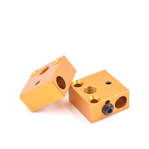 Koodmax 3d Yazıcı Cr10 Isıtıcı Blok Mk7/mk8 Baskı Kafası Bakır Renk Alüminyum Blok