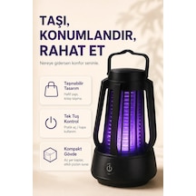 Elektrikli Sinek Öldürücü Mor Işıklı Taşınabilir Haşere Kovucu Lamba Cihazı