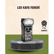 Ers 3 Ü 1 Arada Led Far Şarj Edilebilir Sensörlü Manyetik 10 Saat Kullanım Çok Renkli