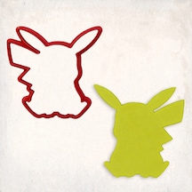 Pokemon Pikachu Kurabiye Kalıbı Şekillendirici Kopat KIrmızı