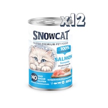 Snow Cat Premium Parça Etli Balıklı Kedi Konservesi 12 x 400 G