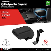S-dizayn Citroen C-elysee Kol Dayama Kolçak Çelik Ayaklı Abs Siyah 2012-2017 A+kalite