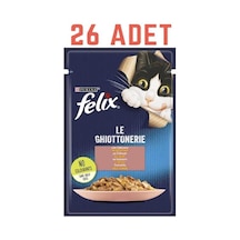 Purina Felix Somon Balıklı Konserve Yetişkin Kedi Maması 26 x 85 G