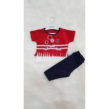 Candysbebe Necixs Kırmızı Taytlı Bebek Takımı Kırmızı