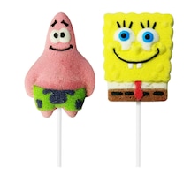 Relkon Orjinal Lisanslı Sponge Bob Square Pants Marshmallow Lolipop 45 Gr X 1 Adet