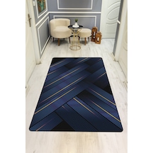 Modern Desenli Dijital Baskı Kaymaz Taban Halı H0182 Renkli