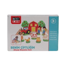 Ahşap Boyama Seti 1 Adet Çiftlik Temalı Eğlenceli Aktivite