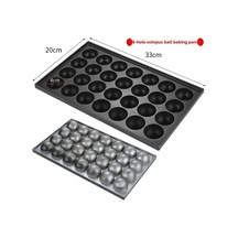 Konesam 28 Delikli Gazlı Balık Köftesi, Ahtapot Küçük Topları Ve Battaniye Yumurtası Pişirme Tabağı - 2 Adet İğne İle Diğer