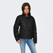 Jacqueline De Yong Fiona Life Short Kadın Siyah Dik Yaka Ceket Siyah