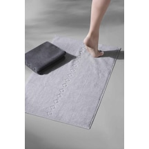 Oscuro X Bathmat Space - Ekstra Yumusak, Modern %100 Pamuk 50X75C Gri