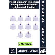 Yüksek Kaliteli  Etkili Vakumlu Hacamat Kupası 5 Numara 30 Adet