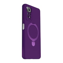 Xiaomi Redmi Note 12 Pro 4g Regal Magsafe Standlı Kapak - Derin Mor 0.2M-Çok Renkli
