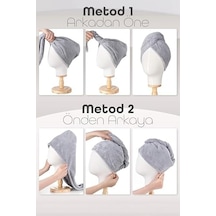 Mikrofiber Saç Havlusu Süper Emici Hızlı Kuruyan Türban Saç Havlusu Şapkası Uzun Kıvırcık Kalın Saçlar İçin Duş Saç Kurutma Havlusu, Plaj Havuz Banyo Kullanım 3lü Pembe + Krem + Turkuaz