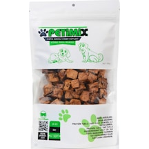 Petimix Fıstık Ezmeli Dana Ciğer Küpleri Köpek Ödül Maması 100 G