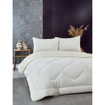 Komfort Home Tek Kişilik Welsoft Yorgan Çift Taraflı / Krem 155X2