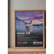 Anatolia Tasarım Kişiye Özel Dikey Dizi Arayüzü Çerçeveli Tablo - 4 Fotoğraflı Sevgiliye Hediye Sonsuz Aşk Temalı Netflix Film Dizi Arayüz Tasarımlı Afişi Poster - Yıldönümü Ve Nişan Hediyesi 0