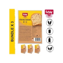 Pan Multigrano Glutensiz Keten Tohumu, Darı Ve Ayçekirdekli Ekmek 250 Gr 3 Adet