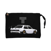 Tofaş Şahin Modifiye Siyah Clutch Astarlı Cüzdan / El Çantası Siyah