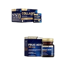 Collagen 30 Saşe 10000 Mg + Folik Asit Takviyesi 400 Mcg 100 Tablet