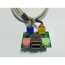 Bilgisayar Kasası İçin 2x USB & Audio Board - USB & Ses Kartı