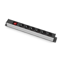 Tem 1u Pdu 19'' Anahtarlı 6'lı Rack Tipi Grup Priz