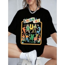 Noıssey Urban Pop Graphic Kadın Tişört Koleksiyonukod 5102 Siyah