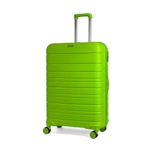 Reymond Luggage Karbon PP Seyahat Valizi Horizon Serisi Kırılmaz Bavul, Fıstık Yeşili - Büyük Boy Yeşil