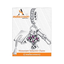 Mezuniyet Sallantılı Charm Gümüş