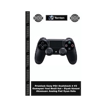 Premium Sony Ps4 Dualshock 4 V2 Gamepad Yeni Nesil Kol - Siyah Konsol Aksesuarı Analog Pad Oyun Kolu