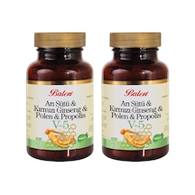 2 Adet Balen V5 Arı Sütü-Kırmızı Ginseng-Polen-Propolis 60 Tablet