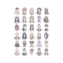 30 Adet Anime Sokak Modası Karakter Sticker Seti - Laptop, Kılıf Ve Defter İçin Çok Renkli