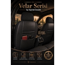 Bmw X3 2010 Ve Sonrası Bel Destekli Tay Tüyü Koltuk Kılıfı Velar Serisi Mavi Siyah