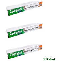 Green Cuki Alüminyum Folyo 30 CM x 100 M 3 Paket